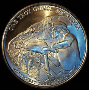 1 oz .999 NW Territorial Mint Pan American Round