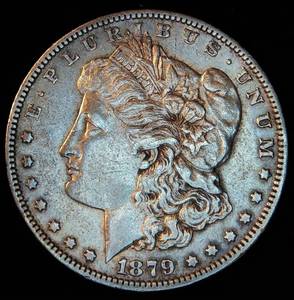 XF 1879-O Morgan Silver Dollar, Unaltered Surfaces
