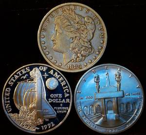 (3) Nice Quality 90% Silver Dollars