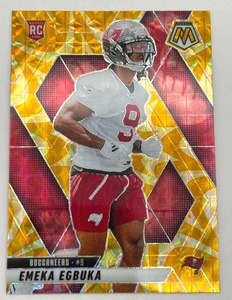 2025 Panini Mosaic Emeka Egbuka Orange Prizm Rookie Card (NM-MT)