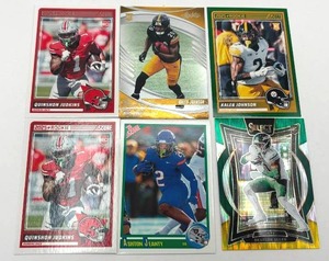 Lot of 6 Football Cards including Quinshon Judkins Rookie Card, Ashton Jeanty Rookie Card, and More (NM-MT)
