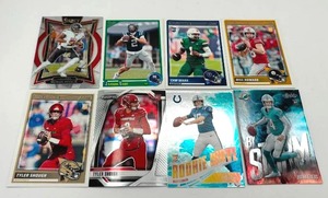 Lot of 8 Football Rookie Cards including Cam Ward, Jaxon Dart, and More (NM-MT)