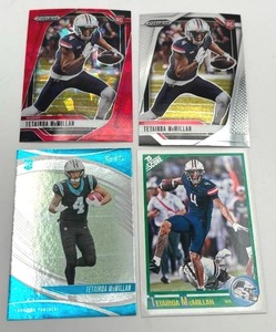 Lot of 4 Tetairoa McMillan Rookie Cards (NM-MT)