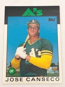 1986 Topps Jose Canseco #20T Rookie Card (NM-MT)