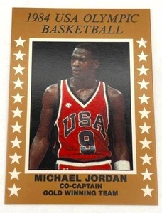 1984 USA Olympic Basketball Michael Jordan Card (NM-MT)