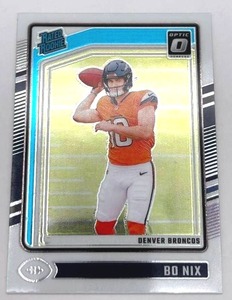 2024 Panini Donruss Optic Bo Nix Denver Broncos Rated Rookie Football Card (NM-MT)