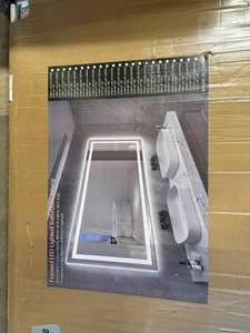 72x 36 Framed LED Lighted Bathroom Mirror