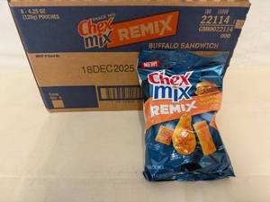 7x 4.25oz Chex Mix Remix-Buffalo Sandwich