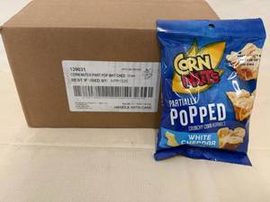 12x 3oz Bags Corn Nuts-Partially Popped-White Cheddar