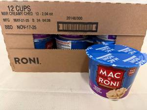 12x Cups Mac Roni-Creamy White Cheddar