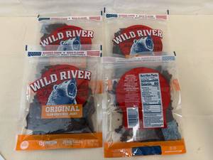 4 Bags Wild River Original Beef Jerky