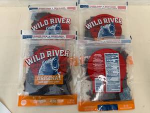 4 Bags Wild River Original Beef Jerky
