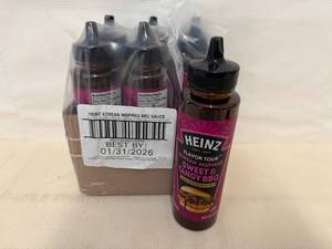 6x Heinz Korean Inspired Sweet & Tangy BBQ Sauce