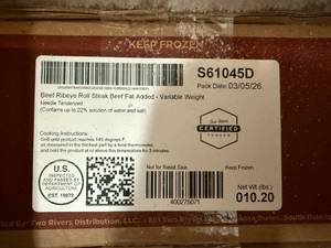Two Rivers 10.20lb Beef Ribeye Roll