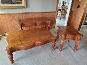 3 beautiful Solid Wood Living room Tables Heavy duty,