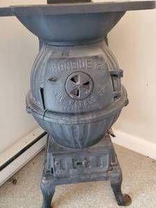 Solid iron side 121 Large Potbelly Stove