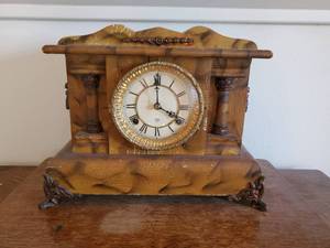 Gorgeous Ansonia Clock Company Mantel Clock with Key
