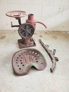 Nice Lot of Primitives Tractor Seat, Seperater, and more