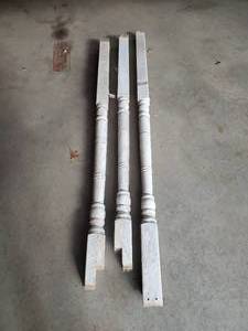 3 Turn of the Century Porch Posts  7 Feet Tall