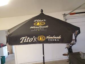Large Titos Vodka Patio Umbrella
