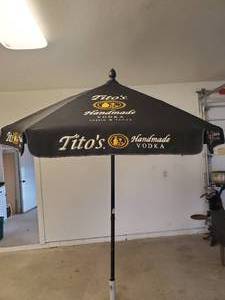 Large Titos Vodka Patio Umbrella