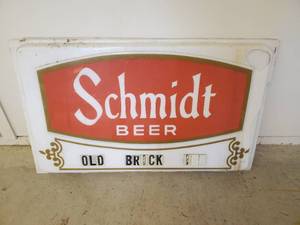A piece of History  2 Schmidt Beer Old Brick Inn Large Signs