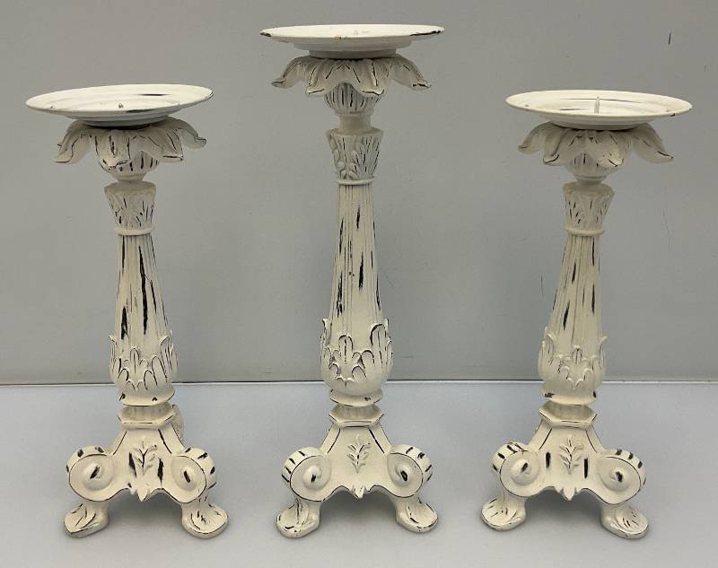 Misc. Size Ornate Candle Stick Holders 14 Tallest