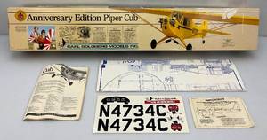 Est. $325.00-$450.00 Carl Goldberg Anniversary Edition Piper Cub RC Model Airplane K-63 Kit (New Open Box) 76 12 Wing Span