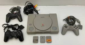 Vintage Playstation 1 With Three Controllers And More