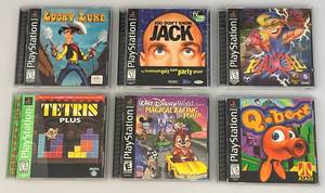 Vintage Play Station Games Including Lucky Luke And More