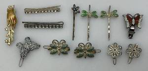 Misc. Vintage Jewelry Including Hair Clips And more