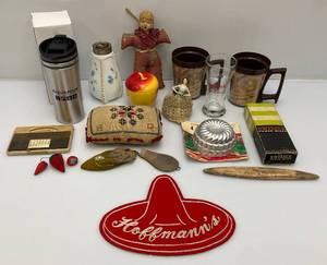 Misc. Vintage Items including Aluminum Salad Molds, Pin Cushions And More