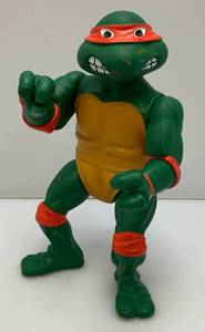 1989 TMNT Mirage Studios, Playmates Toys Large 13 Michaelangelo Action Figure (As Seen)