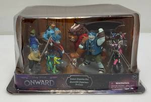 Collectible Disney Pixar ONWARD Deluxe Figurine Set (New Old Stock) Crack In Plastic