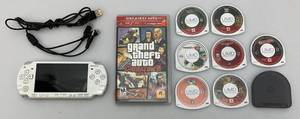 Vintage PSP With Misc. Games Including GRAND THEFT AUTO Chinatown Wars (WORKS)