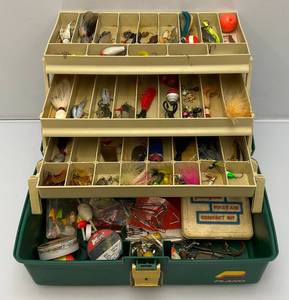 Vintage Plano Tackle Box With Misc. Tackle