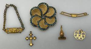 Misc. Vintage Jewelry And Brooch
