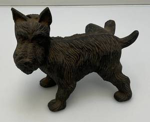 Vintage Cast Iron Scottie Dog Door Stop (Bad Dog Lifting Leg) 6 12 x 7 12
