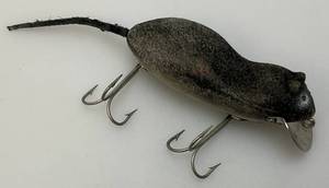 Vintage Heddon Meadow Mouse Flocked Plastic Fishing Lure 3