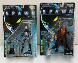 Macfarlane Toys SPAWN Ultra-Action Figure Including Burnt Spawn & Jessica Priest (New Old Stock)
