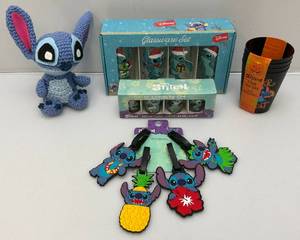 Misc. Collectible Disneys STITCH Glassware Sets (New Old Stock) And More