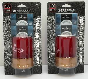 100 Rounds Of Federal Ammunition 22LR With Shotgun Shell Can Cooler (New)