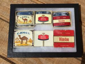 Vintage Cigarette Light Display - CAMEL - PHILIP MORRIS - WINSTON