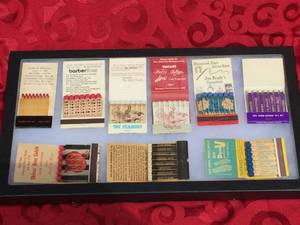 Nifty Vintage Feature Matchbooks Display - 14 12 x 8