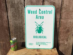 WEED CONTROL AREA - 12 x 18 Aluminum Sign