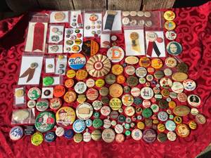 Nifty Vintage PinbacksButton Collection - Many Local Interest