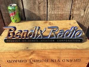Vintage BENDIX RADIO - Advertiser - 16