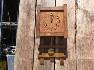 Antique SESSIONS - MissionArts  Crafts Wall Clock - Workable