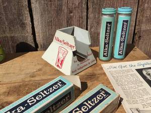Nifty Vintage - ALKA SELTZER Dispenser  Tablet Tubes - Look This Up