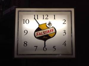 Vintage FALSTAFF - Lighted Clock - Works